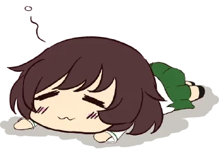 😴 emoji GuP without sense Telegram sticker 18 of 28