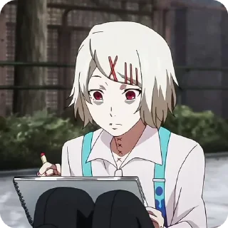 ⭐️ emoji ೃ࿐ @Animes_Stickers | Suzuya Juuzou @pinterest_to_stickerbot Telegram sticker 16 of 22
