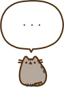 😐 emoji Pusheen Telegram sticker 21 of 62