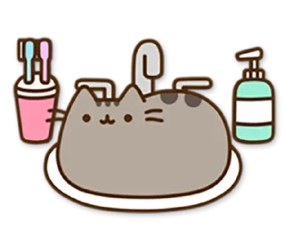 🧽 emoji Pusheen Telegram sticker 7 of 60