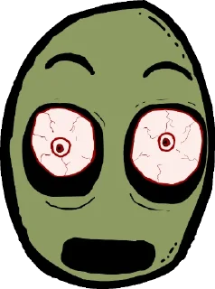 😨 emoji Salad Fingers Telegram sticker 10 of 30
