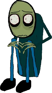 😵 emoji Salad Fingers Telegram sticker 15 of 30