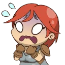 😰 emoji Sabaku no Stickers Telegram sticker 15 of 57