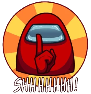 🤫 emoji Among us Telegram sticker 1 of 17