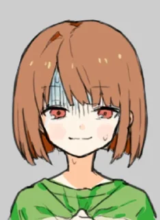 😰 emoji Chara by トイレ | @Mugen_no_Majo Telegram sticker 5 of 18