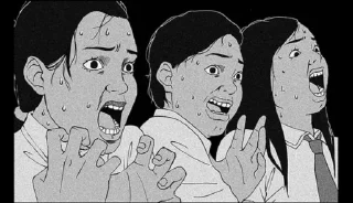 😱 emoji anime. Telegram sticker 21 of 39