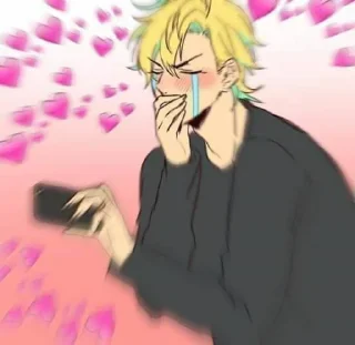 😭 emoji anime. Telegram sticker 18 of 39