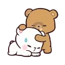 😞 emoji Milk & Mocha @Stickersnew Telegram sticker 24 of 49