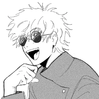 😀 emoji All Gojo (@TodorokiShouto) Telegram sticker 5 of 43