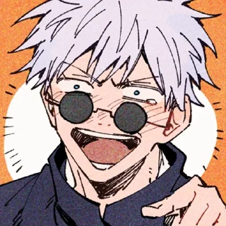 😂 emoji All Gojo (@TodorokiShouto) Telegram sticker 23 of 43