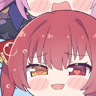 ❤ emoji ⌜ Marine 💛❤ ⌟ ᨒ @KurumiFan ⛩️ Telegram sticker 10 of 120