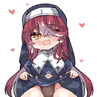 ❤ emoji ⌜ Marine 💛❤ ⌟ ᨒ @KurumiFan ⛩️ Telegram sticker 6 of 120
