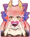 ❤️ emoji Tamamo No Mae [รקร] Telegram sticker 5 of 120