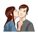 Sticker from The Kissing