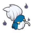 😿 emoji Shiro neko "blu" Telegram sticker 16 of 39