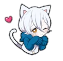 😘 emoji Shiro neko "blu" Telegram sticker 13 of 39
