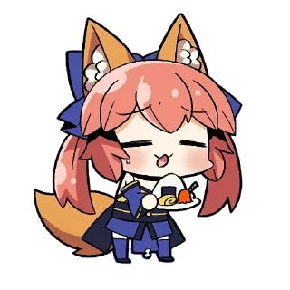 😣 emoji Tamamo no Mae - by mikumikumiku Telegram sticker 20 of 42
