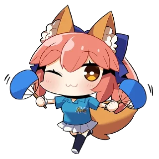 💃 emoji Tamamo no Mae - by mikumikumiku Telegram sticker 13 of 42
