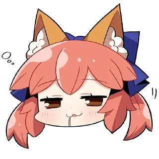 🤤 emoji Tamamo no Mae - by mikumikumiku Telegram sticker 24 of 42