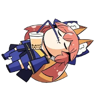 Sticker from Tamamo no Mae - by mikumikumiku
