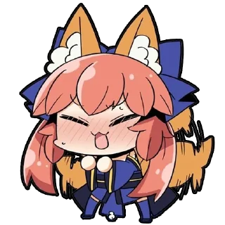 😳 emoji Tamamo no Mae - by mikumikumiku Telegram sticker 22 of 42