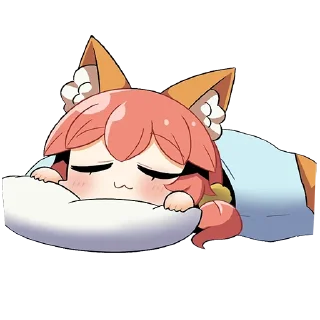 😪 emoji Tamamo no Mae - by mikumikumiku Telegram sticker 12 of 42