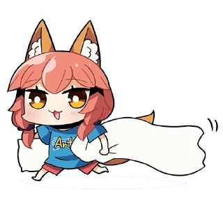 😪 emoji Tamamo no Mae - by mikumikumiku Telegram sticker 11 of 42
