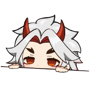 ⛩ emoji Chibi Arataki Itto By (@Miyukotto) Telegram sticker 18 of 25