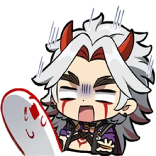 ⛩ emoji Chibi Arataki Itto By (@Miyukotto) Telegram sticker 23 of 25