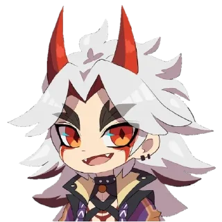 ⛩ emoji Chibi Arataki Itto By (@Miyukotto) Telegram sticker 14 of 25