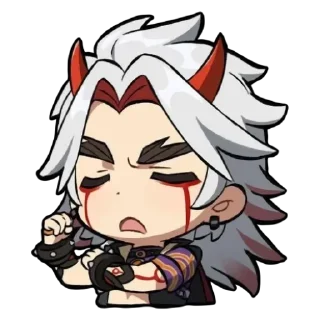 ⛩ emoji Chibi Arataki Itto By (@Miyukotto) Telegram sticker 21 of 25