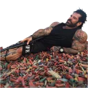 🔫 emoji Rich Piana Telegram sticker 2 of 20
