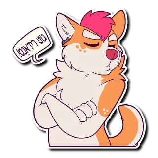 😡 emoji Furry Yiddish Stickers Telegram sticker 19 of 24