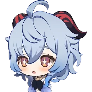🤩 emoji Ganyu @clouderr Telegram sticker 10 of 22