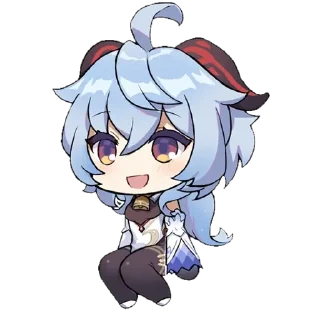 🤗 emoji Ganyu @clouderr Telegram sticker 8 of 22