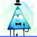 😭 emoji Bill cipher Telegram sticker 21 of 21