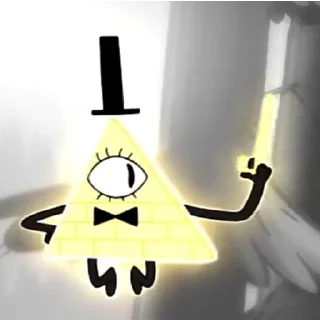 😬 emoji Bill Cipher Telegram sticker 10 of 58