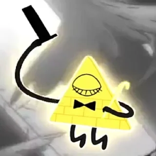 😌 emoji Bill Cipher Telegram sticker 11 of 58