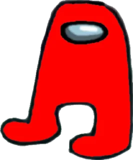 🟥 emoji Amogus Telegram sticker 1 of 23