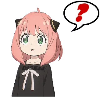 ❓ emoji @STIKERFORALL 🇬🇧🏴󠁧󠁢󠁥󠁮󠁧󠁿SPY X FAMILY Telegram sticker 13 of 60