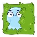 😱 emoji Зелёная птичка @Stickersnew Telegram sticker 5 of 23