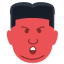 😡 emoji Kim Jong Un says Telegram sticker 7 of 26