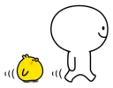 🚶 emoji Plump Little Chick [@Stikeram] [SeRaMo.iR] Telegram sticker 16 of 42