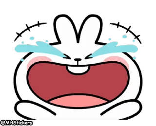 Sticker from @MHStickers Spoiled Rabbit Facial Animation