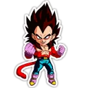 😎 emoji Dragon Ball Z Chibi Stickers Telegram sticker 13 of 18