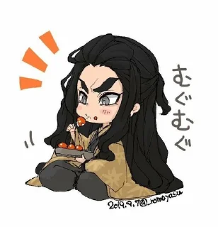 🍡 emoji Ханезука он няшка Telegram sticker 10 of 54