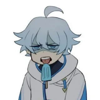 💙 emoji Chongyun by Deco @U_HotoAi_w_Deco_U Telegram sticker 11 of 24