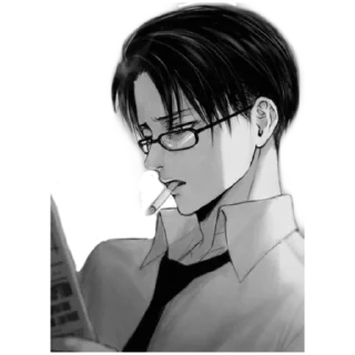 🚀 emoji Levi Ackerman Telegram sticker 17 of 40