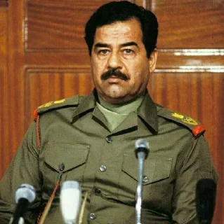 😒 emoji Saddam Hussein Telegram sticker 12 of 87