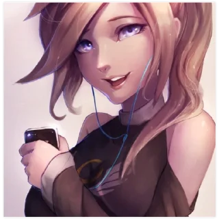 😁 emoji Mercy / Anna Ziegler Telegram sticker 3 of 45